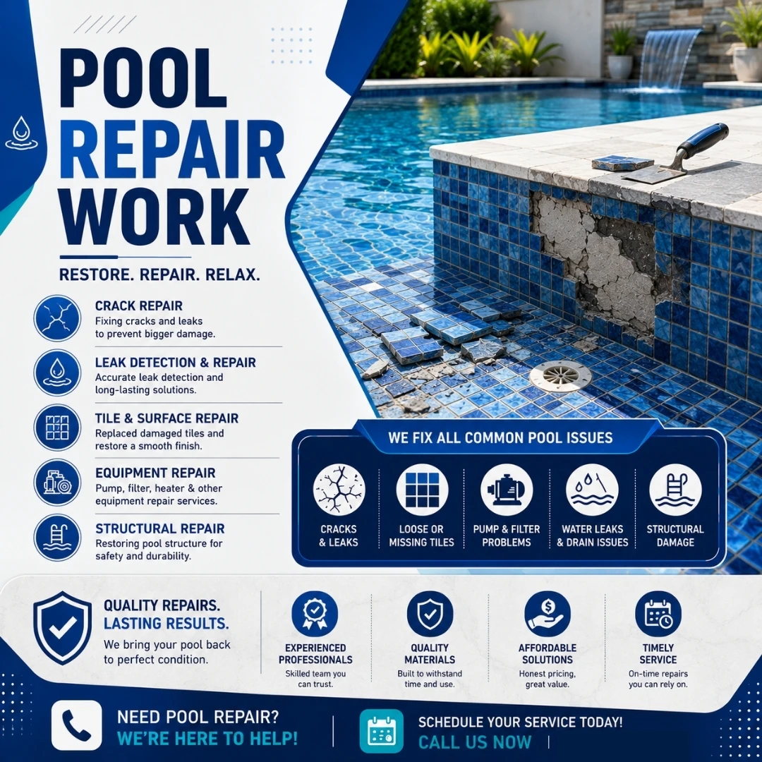  Swimming Pool Repair Work